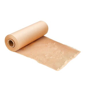 Recyclable Biodegradable Customized Size Cushion Packaging Kraft Wrap Roll <strong>Pink</strong> Honeycomb <strong>Wrapping</strong> <strong>Paper</strong> for Flowers - Product Image 5