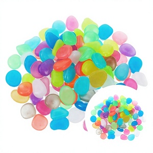 Natural Luminescent Glow-in-the-Dark Oval Pebbles Durable Eco-Friendly Midcentury Design Mall Use Paving <b>Stones</b> 5 Year Warranty - Product Image 3