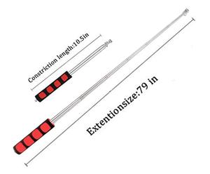 Mât de drapeau à main en acier inoxydable, Guide touristique, mâts télescopiques, coupe-vent, bannière, bâton de pointeur <span class=keywords><strong>d</strong></span>'enseignement - Product Image 4