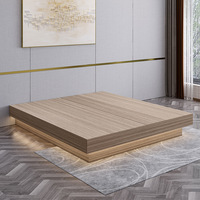 Cadre de lit et tête de lit pour hôtel, appartement studio, gîte, mobilier au design moderne et simple, usage commercial, facile à déplacer, ensemble complet