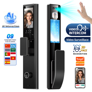 กลอนประตูอัจฉริยะ Glomarket Ai Tuya Palm Vein 3D ระบบจดจำใบหน้า พร้อมกล้อง ควบคุมผ่าน WiFi รองรับการเชื่อมต่อวิดีโอระยะไกล - Product Image 1