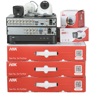 HIK 6MP thông minh kép ánh sáng CCTV Camera <span class=keywords><strong>4</strong></span> <span class=keywords><strong>CH</strong></span> 8 kênh 16CH 1 HDD Turbo HD công nghệ <span class=keywords><strong>DVR</strong></span> Analog Camera Kit - Product Image 3