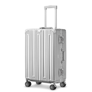 Factory Direct Sales Full Aluminum Magnesium Alloy Luggage <b>Metal</b> <b>Suitcase</b> for Travel 17 Inch 20 Inch Carry On 24 Inch - Product Image 4