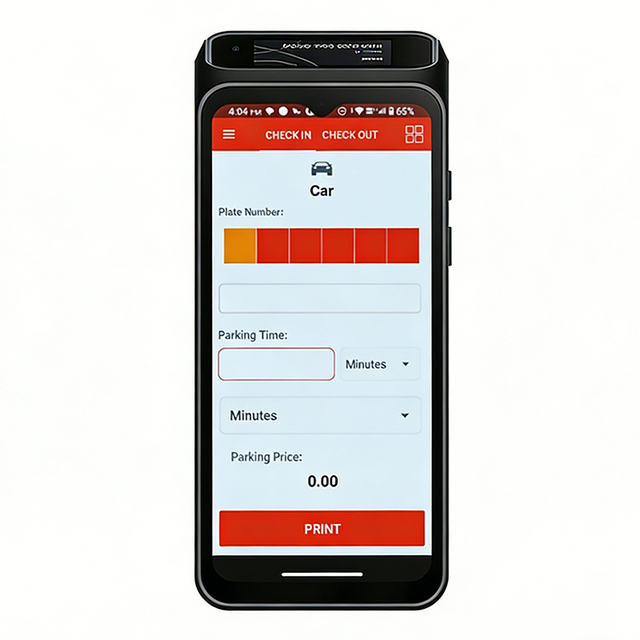 6.5 Inch Wireless Android 16 Mobile POS Terminal With 58mm Thermal Printer for Restaurant and Retail Store Management Solutions