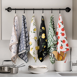 Serviette de cuisine en microfibre gaufrée personnalisée EM, douce, sans peluches, super absorbante, séchage rapide pour un usage propre et sec - Product Image 3