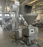 Équipement de transformation de viande Helper, certifié CE ISO, machine de remplissage de viande, pompe à saucisses sous vide automatique 3 tonnes/h, pour snacks de bœuf