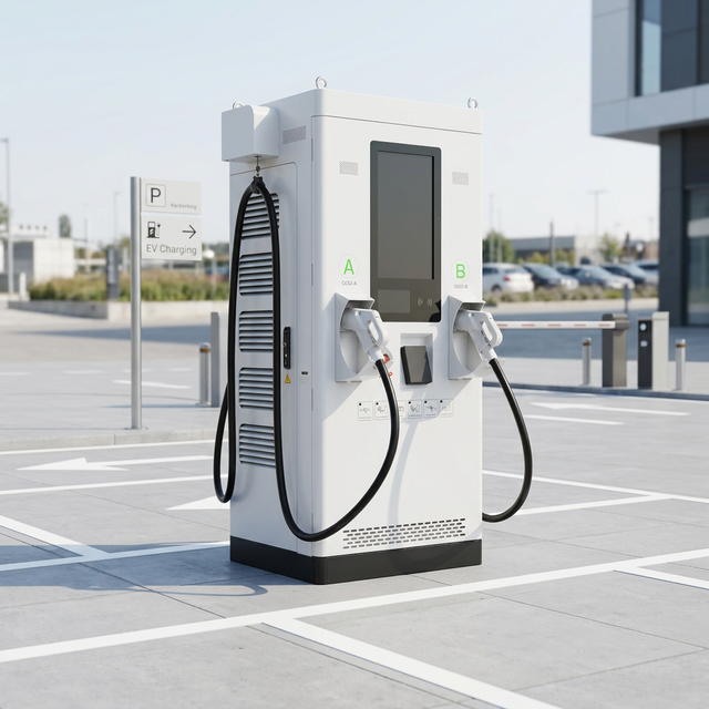 Qingyuan Commercial 180kW CCS2 Portable Outdoor DC EV Charging Station Advertising Screen 2 Year Warranty WiFi/ Enabled
