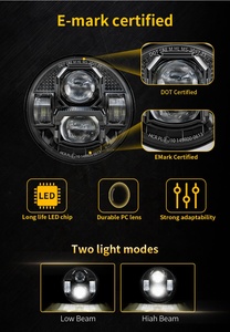 Faro LED MS-2057 da 5,75 Pollici per Harley, Triumph 2005-2010 Speed Triple, Moto <span class=keywords><strong>Victory</strong></span> 2017, Moto <span class=keywords><strong>Victory</strong></span> Octane - Product Image 2