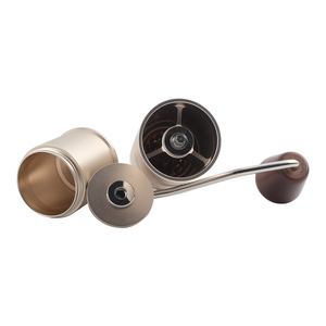 Moulin à café manuel ergonomique en acier inoxydable avec réglage externe de la grosseur, idéal pour l'espresso - Product Image 4