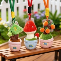 Pendentif Plante en Peluche en Pot 10cm, Remplissage Coton PP, Mini Plante Artificielle Jouet, Décoration Suspendue pour Voiture, Bureau, Chambre, Cadeau, Vente en Gros