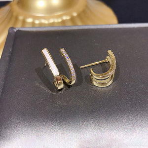 Orecchini a perno semplici da donna, alla moda, per uso quotidiano, accessori per le orecchie - Product Image 4