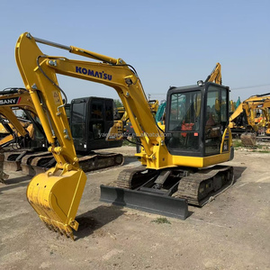 Excavadora de cadenas Komatsu PC56 usada con bomba de engranajes de alta calidad y rodamientos, maquinaria pesada en venta - Product Image 1