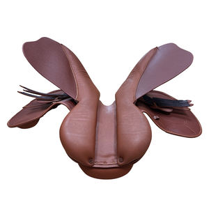 Hoge Kwaliteit Paardrijzadel Engelse Stijl Lederen Paard Zadel Koffie Kleur Zadel - Product Image 6