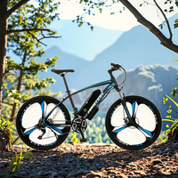 Vélo électrique de montagne à gros pneus haute performance de 26 pouces avec moteur arrière 36V 250W/500W cadre en acier à batterie au Lithium 36V