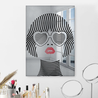 Miroir décoratif en acrylique, miroir mural personnalisé, autocollant de miroir mural, miroir incassable