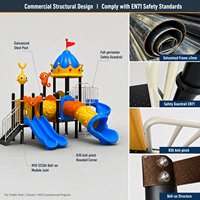 SageDelightRides Unité de loisirs personnalisée Combo de tubes spirale pour enfants en LLDPE et acier galvanisé, Fabricant Town Square