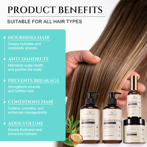 Shampooing et revitalisant sans sulfate avec logo personnalisé, 100% naturel, végétalien, biologique, huile de romarin et d'argan pour la croissance des cheveux - Product Image 4