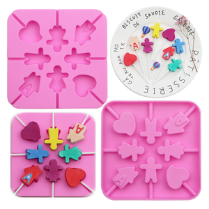 <span class=keywords><strong>Molde</strong></span> <span class=keywords><strong>de</strong></span> silicona para piruletas, 8 cavidades, Pareja, Corazón, forma <span class=keywords><strong>de</strong></span> <span class=keywords><strong>casa</strong></span>, grado alimenticio, caramelo, pastel <span class=keywords><strong>de</strong></span> <span class=keywords><strong>Chocolate</strong></span>, <span class=keywords><strong>molde</strong></span> para hornear para cocina y hogar - Product Image 4