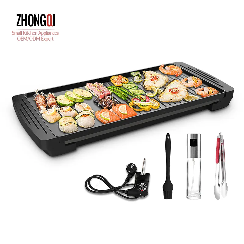 New Design Home Electric Temperature Controlled Table Griddle Indoor Grill Portable Electric Bbq Grill Portable
