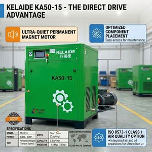 Secador de Aire Integrado KELAIDE KXG37-239 de 30 Bar y 37 kW para Cortadora Láser de Metal, Secador de Aire Desecante de Alta Eficiencia y Ahorro de Energía - Product Image 5