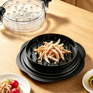 Trituradora de Carne de Plástico Resistente de Grado Alimenticio con Cubierta Transparente, Diseño Ergonómico para Uso en Restaurantes y Cocinas - Product Image 2
