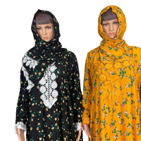Vêtements islamiques en rayonne et coton, hijab, abaya, robe de prière musulmane en dentelle pour jeunes filles, kaftan, robe arabe pour femme, robe du Ramadan, robe de Dubaï