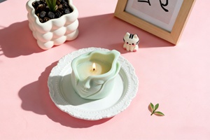 Collection de moules à bougies en silicone 3D sculpturale en gros : Fée, Déesse, Tulipe, Cactus et Relief Facial pour kits de fabrication de bougies <span class=keywords><strong>DIY</strong></span> - Product Image 4