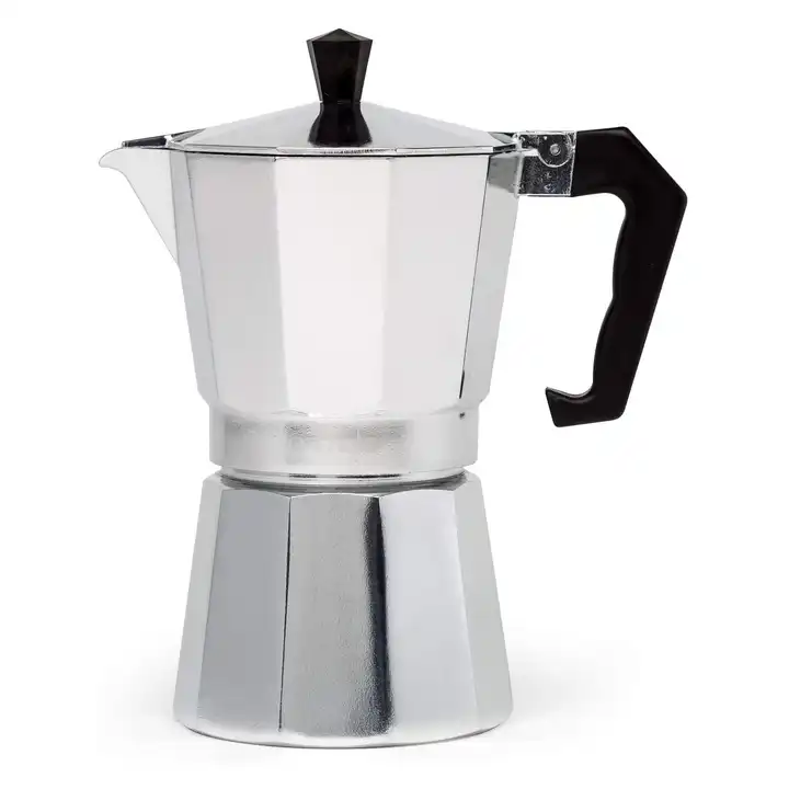 Caffettiera Moka 3 Cup Coffee Espresso Maker, Stovetop, New