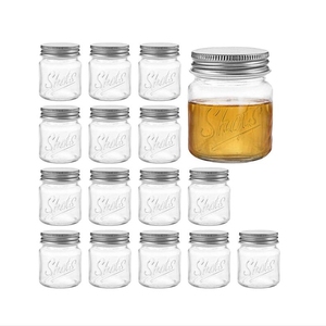 2 1/4 ounce oz MINIATURE mason jar with lid for candles herbs and spices
