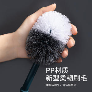 Support de brosse de toilette Time Machine rectangulaire avec long manche, design ergonomique pour le nettoyage domestique - Product Image 5