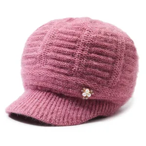 공장 도매 야외 중산모 니트 캐주얼 패션 럭셔리 모자 여성용 모자