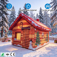 Tente de Noël gonflable extérieure en forme de bonhomme de neige pour événements de Noël