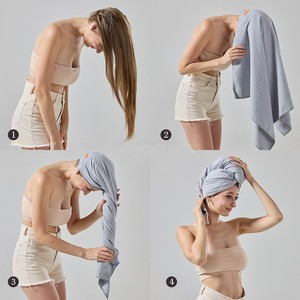 Vente chaude doux rapide absorbant grande gaufre <span class=keywords><strong>cheveux</strong></span> <span class=keywords><strong>serviette</strong></span> Wrap pour les femmes <span class=keywords><strong>cheveux</strong></span> <span class=keywords><strong>bouclés</strong></span> séchage <span class=keywords><strong>serviette</strong></span> personnalisé séchage rapide Turban <span class=keywords><strong>serviette</strong></span> - Product Image 6