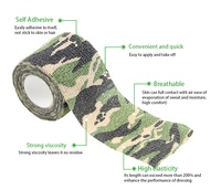 Bande de camouflage Bandage cohésif auto-adhésif Enveloppes Support Cling Scope Wrap Bandage