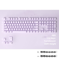 Cheap Price ABS Translucent 115 Keys 113 Keys Closed End Process Mechanical Keyboard Keycaps