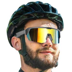 <strong>Customized</strong> YJ006 Stylish Cycling Wireless Smart Glasses UV 400 Protection Lightweight Design Microphone Wearable <strong>Headset</strong> Calling - Product Image 1