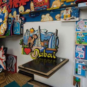 High Quality Print Mdf Picture Souvenir Tourist Custom Two Three Layers 3D Wooden Epoxy <b>Fridge</b> Magnet - Product Image 2