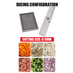 Affettatrice Elettrica Multifunzione per Tagliare a Cubetti Frutta e Verdura, Macchina per Tritare Patate e Carote - Product Image 5