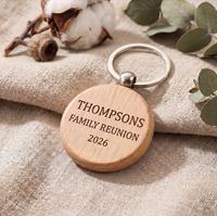 Porte-clés en bois personnalisés en gros, écologiques, durables, assortis, bruts, pour cadeaux et artisanat DIY, gravure laser, couleur personnalisée