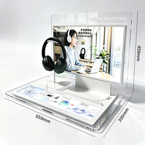 Présentoir interactif personnalisable pour écouteurs, en acrylique poli, écologique, pour comptoir - Product Image 3
