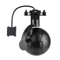 Caméra thermique infrarouge double QIR1975T avec zoom optique 4X équivalent et nacelle pour drone 640*512