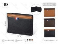 Portafoglio da Uomo in Pelle Moderno Senza Fogli Staccabili Set Regalo MHT 180317 - Product Image 1