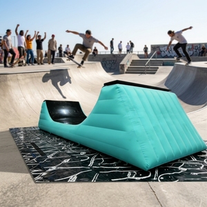 Plateforme d'entraînement gonflable hermétique en PVC pour <span class=keywords><strong>skateboard</strong></span>, idéale pour la pratique des figures en skatepark - Meilleure vente 2026 - Product Image 2