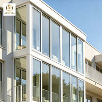 Fenêtres de chambre d'hôtel Coastal Construction 	 Fenêtres NFRC AS2047 pour maisons dans les villas en bord de mer 	 Fenêtres coulissantes en aluminium sur mesure