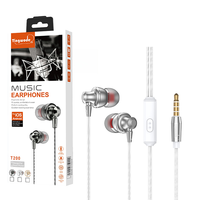 Article populaire, dernier design, écouteurs intra-auriculaires filaires, prise jack 3,5 mm, son stéréo, échantillon disponible, approvisionnement en gros