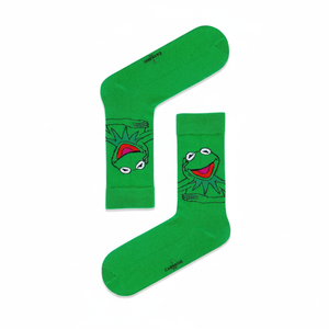 Kermit Girl's Cheerful Colorful Silk Socks Breathable Thermal Jacquard Print Floral Fruit Patterns One Size Daily Use Disposable - Product Image 2