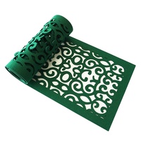 Set de chemin de table et napperon, grande taille, découpé au laser, feutre ajouré, de luxe, élégant, pour mariage