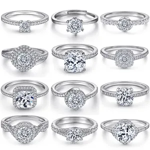 SKA Newest Design Bridal Ring White Gold Diamond Wedding Love Ring For Women