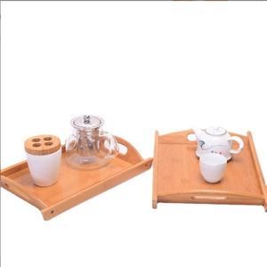 Bandeja de Servir de Bambú MOSQUITO, Rectangular, de Madera Natural, para Té, Café, Frutas, Pan, Vajilla para el Hogar y la Cocina - Product Image 3