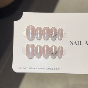 TSZS Luxury <span class=keywords><strong>Hailey</strong></span> <span class=keywords><strong>Bieber</strong></span> Style Faux <span class=keywords><strong>Ongles</strong></span> à Presser Faits Main, Effet Perle Chromée, Perle Donut, Réutilisables, Vente en Gros - Product Image 5